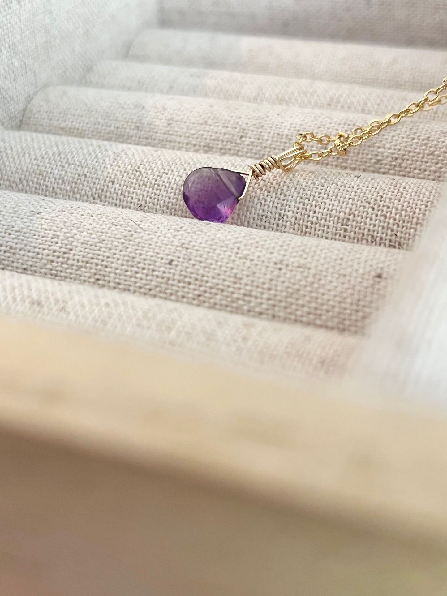 Amethyst Droplet | Gold