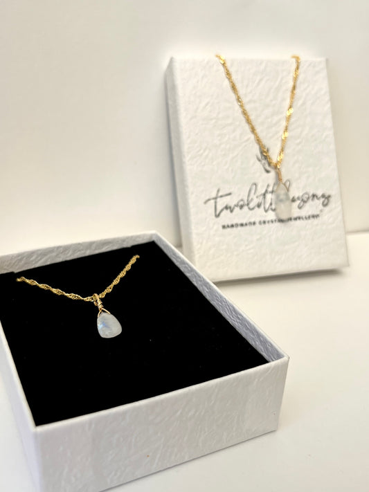 Moonstone Droplet | Gold