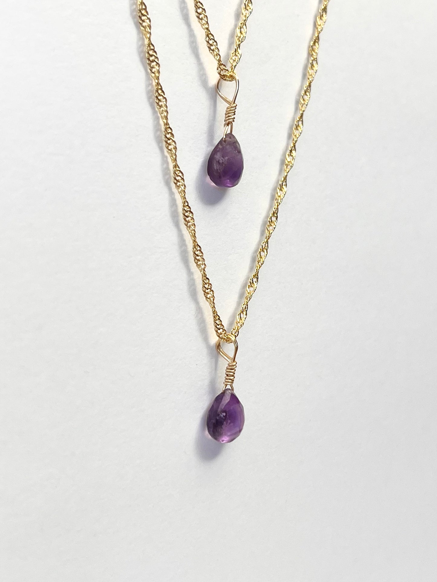 Amethyst Droplet | Gold